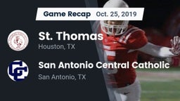 Recap: St. Thomas  vs. San Antonio Central Catholic  2019