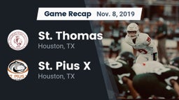 Recap: St. Thomas  vs. St. Pius X  2019