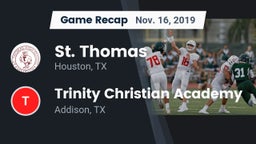 Recap: St. Thomas  vs. Trinity Christian Academy  2019