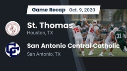 Recap: St. Thomas  vs. San Antonio Central Catholic  2020