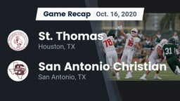 Recap: St. Thomas  vs. San Antonio Christian  2020