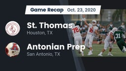 Recap: St. Thomas  vs. Antonian Prep  2020
