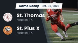 Recap: St. Thomas  vs. St. Pius X  2020