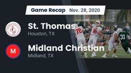 Recap: St. Thomas  vs. Midland Christian  2020