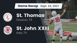 Recap: St. Thomas  vs. St. John XXIII  2021