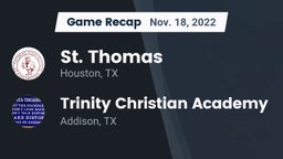 Recap: St. Thomas  vs. Trinity Christian Academy  2022