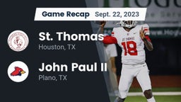 Recap: St. Thomas  vs. John Paul II  2023