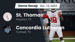 Recap: St. Thomas  vs. Concordia Lutheran  2023