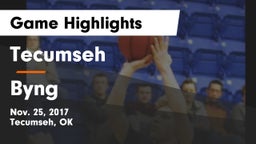 Tecumseh  vs Byng  Game Highlights - Nov. 25, 2017