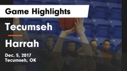 Tecumseh  vs Harrah  Game Highlights - Dec. 5, 2017