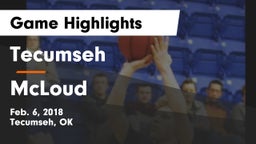 Tecumseh  vs McLoud  Game Highlights - Feb. 6, 2018