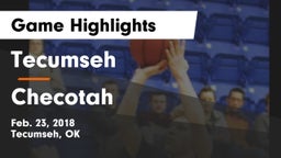 Tecumseh  vs Checotah Game Highlights - Feb. 23, 2018