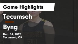 Tecumseh  vs Byng  Game Highlights - Dec. 14, 2019