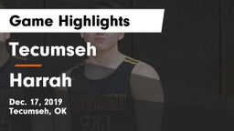 Tecumseh  vs Harrah  Game Highlights - Dec. 17, 2019
