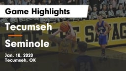 Tecumseh  vs Seminole  Game Highlights - Jan. 10, 2020