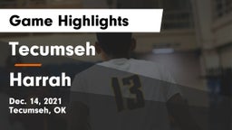 Tecumseh  vs Harrah  Game Highlights - Dec. 14, 2021