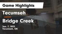 Tecumseh  vs Bridge Creek  Game Highlights - Jan. 7, 2022
