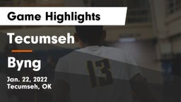 Tecumseh  vs Byng  Game Highlights - Jan. 22, 2022