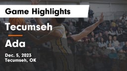 Tecumseh  vs Ada  Game Highlights - Dec. 5, 2023