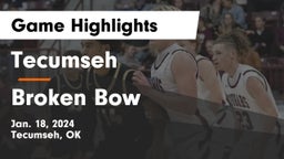 Tecumseh  vs Broken Bow  Game Highlights - Jan. 18, 2024