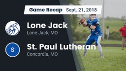 Recap: Lone Jack  vs. St. Paul Lutheran  2018