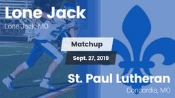 Matchup: Lone Jack High vs. St. Paul Lutheran  2019