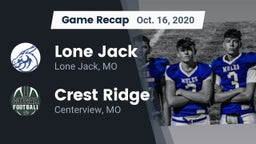 Recap: Lone Jack  vs. Crest Ridge  2020