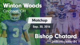 Matchup: Winton Woods High vs. Bishop Chatard  2016