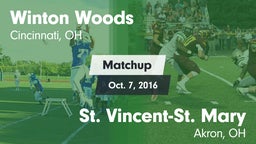 Matchup: Winton Woods High vs. St. Vincent-St. Mary  2016