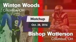 Matchup: Winton Woods High vs. Bishop Watterson  2016