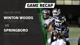 Recap: Winton Woods  vs. Springboro  2016