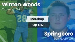 Matchup: Winton Woods High vs. Springboro  2017
