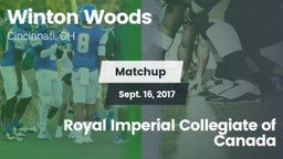 Matchup: Winton Woods High vs. Royal Imperial Collegiate of Canada 2017