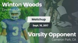 Matchup: Winton Woods High vs. Varsity Opponent  2017