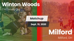 Matchup: Winton Woods High vs. Milford  2020