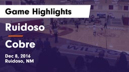 Ruidoso  vs Cobre  Game Highlights - Dec 8, 2016