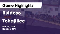 Ruidoso  vs Tohajiilee  Game Highlights - Dec 30, 2016