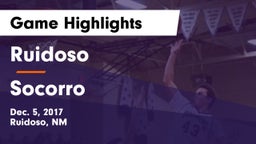 Ruidoso  vs Socorro  Game Highlights - Dec. 5, 2017