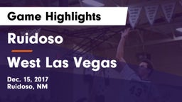 Ruidoso  vs West Las Vegas Game Highlights - Dec. 15, 2017