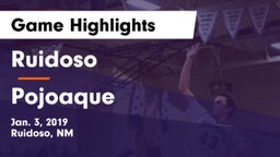 Ruidoso  vs Pojoaque  Game Highlights - Jan. 3, 2019