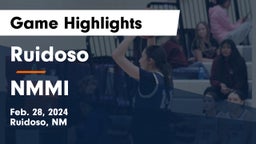 Ruidoso  vs NMMI Game Highlights - Feb. 28, 2024
