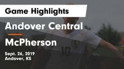 Andover Central  vs McPherson  Game Highlights - Sept. 26, 2019