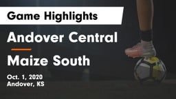 Andover Central  vs Maize South  Game Highlights - Oct. 1, 2020