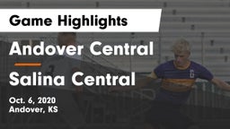 Andover Central  vs Salina Central  Game Highlights - Oct. 6, 2020