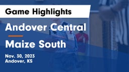 Andover Central  vs Maize South  Game Highlights - Nov. 30, 2023
