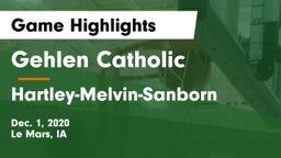 Gehlen Catholic  vs Hartley-Melvin-Sanborn  Game Highlights - Dec. 1, 2020