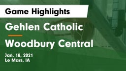 Gehlen Catholic  vs Woodbury Central  Game Highlights - Jan. 18, 2021