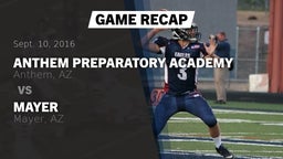 Recap: Anthem Preparatory Academy vs. Mayer  2016