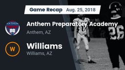 Recap: Anthem Preparatory Academy vs. Williams  2018