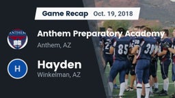 Recap: Anthem Preparatory Academy vs. Hayden  2018